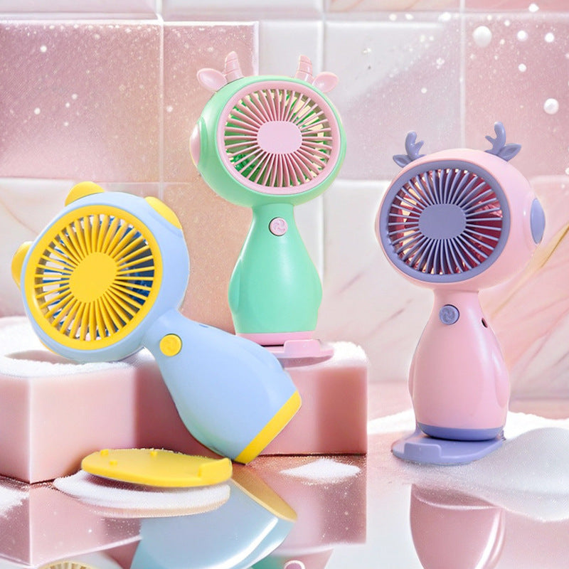 Women Portable Mini-Fan in Cute Animal Design Stornfield