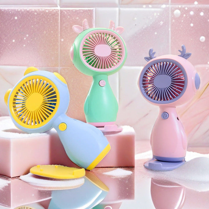 Women Portable Mini-Fan in Cute Animal Design Stornfield