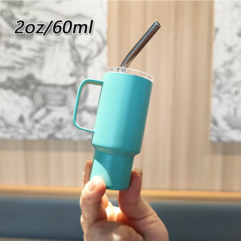 Women's practical drinking glass with metal straw Stornfield