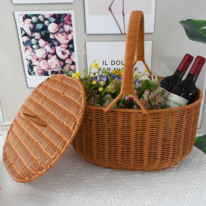 Artisan Woven Picnic Basket Stornfield