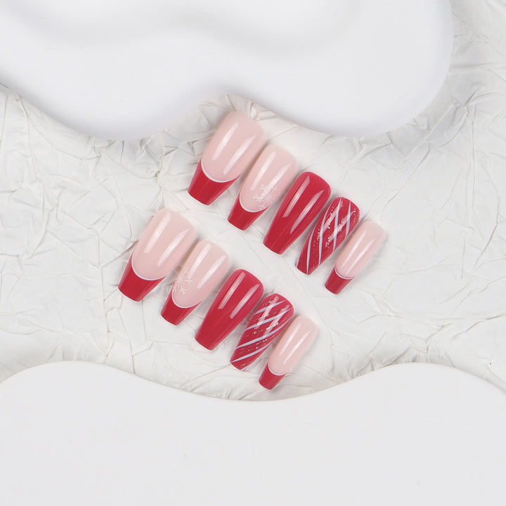 Long Elegant Press-On Nail Set Stornfield