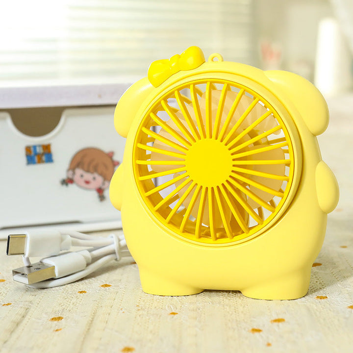 Women's Portable Mini Hand Fan with Animal Ears and USB Charging Function Stornfield