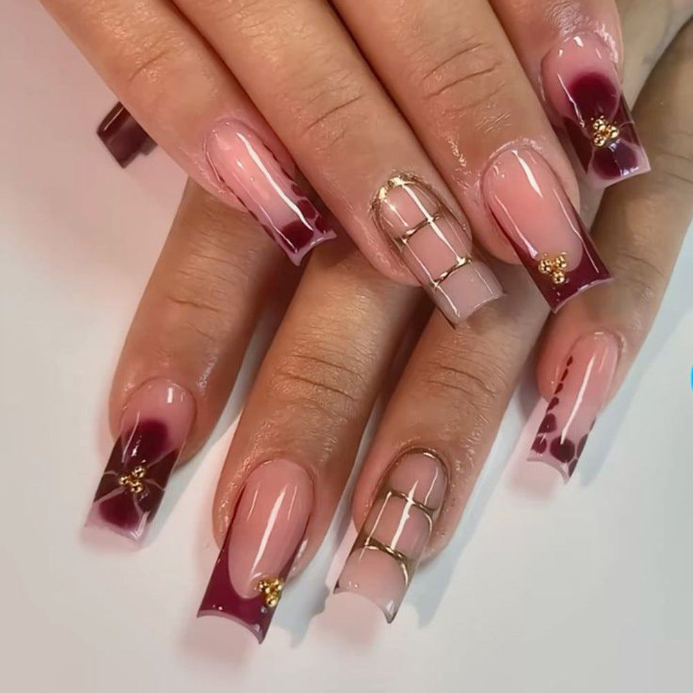 Elegant Decorative Press-On Nails Stornfield