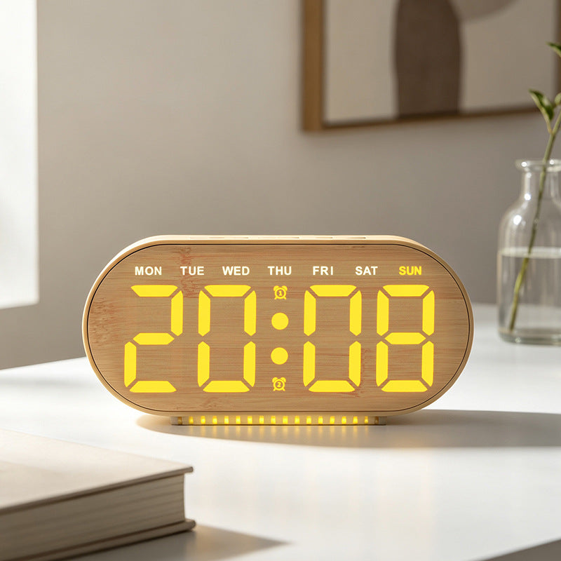 Digital Light Alarm Clock with Temperature Display Stornfield