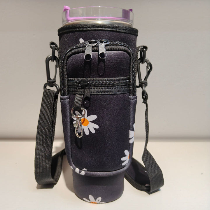 Ladies trendy and sparkling drinking bottle with shoulder bag Stornfield