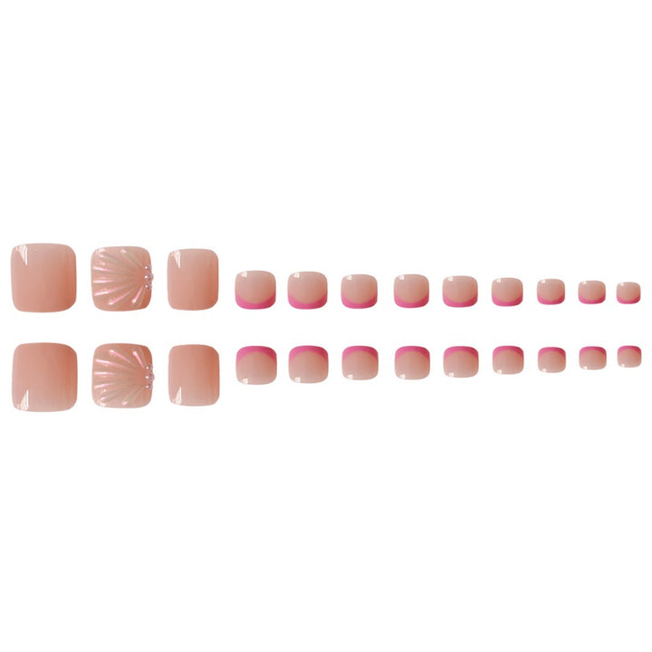 Artistic Press-On Toe Nail Art Extensions Stornfield