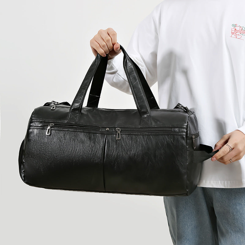 Premium Faux Leather Overnight Duffle Bag Stornfield