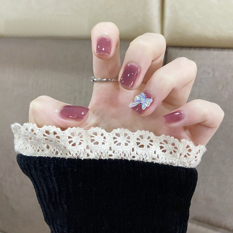 Decorative Floral Press-On Nail Art Set Stornfield