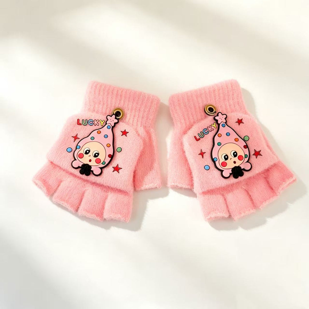 Cute Cartoon-Themed Fingerless Gloves Stornfield