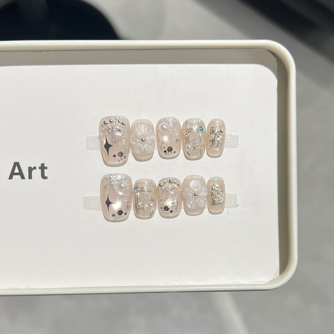 Decorative Acrylic Press-On Nail Art Set Stornfield