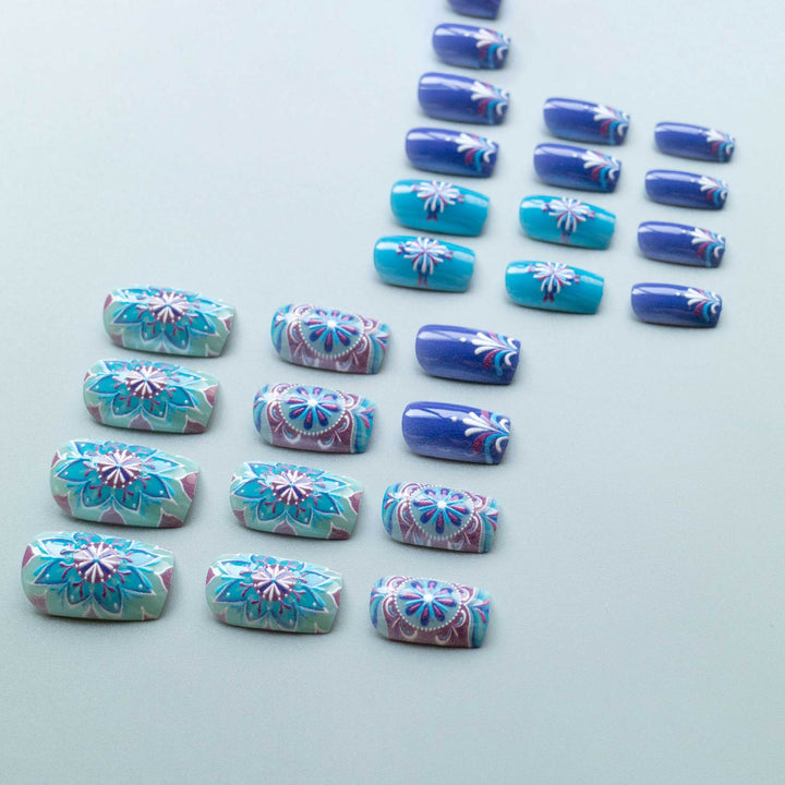 Artistic Floral Pattern Nail Art