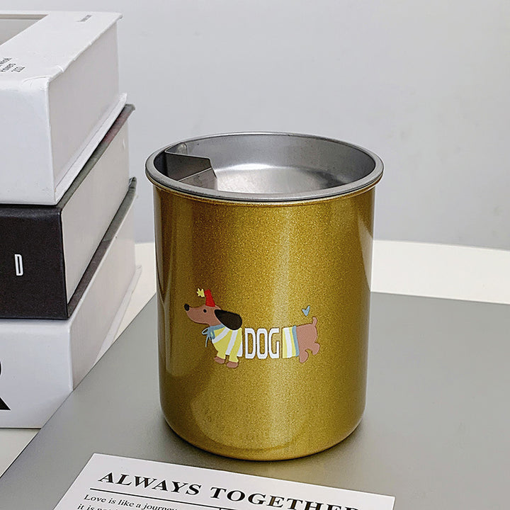 Thermal mug with funny dog breakfast design Stornfield