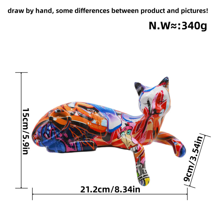 Colorful Cat Sculpture Stornfield