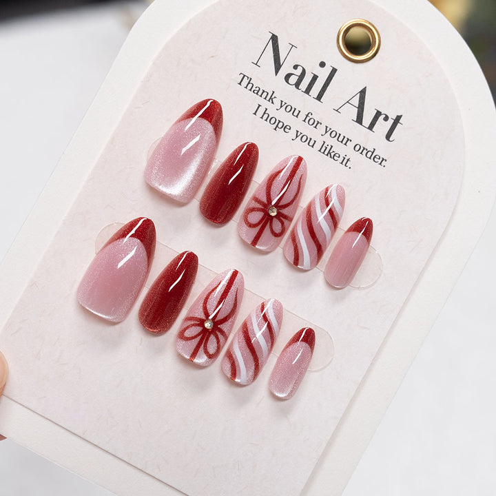 Festive Holiday Press-On Nails