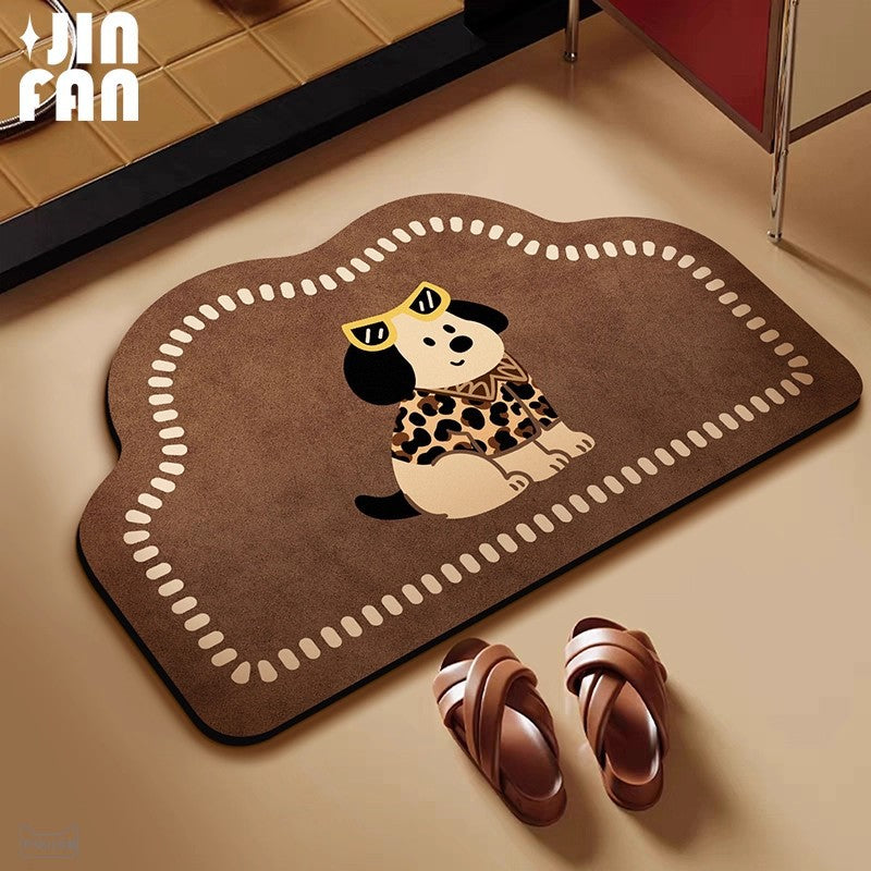 Playful Dog-Themed Area Rug