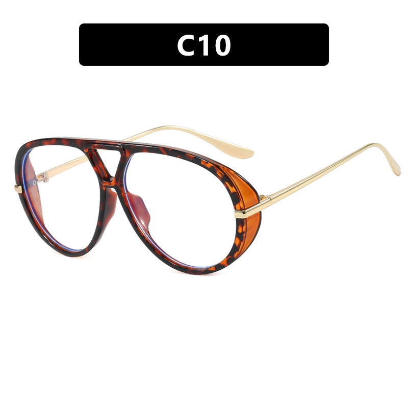 Women's oversized sunglasses with elegant plastic frame and mirrored lenses Stornfield