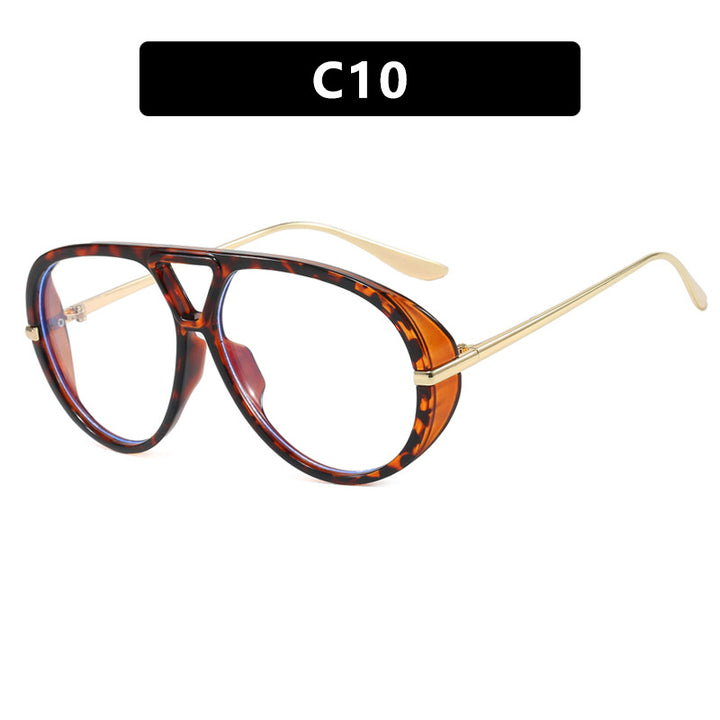 Women's oversized sunglasses with elegant plastic frame and mirrored lenses Stornfield