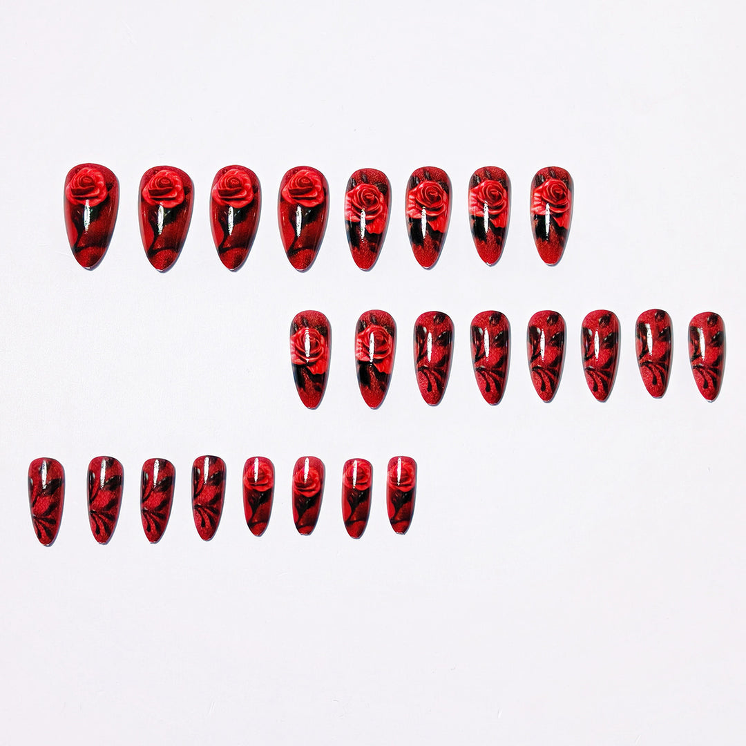 Creative Art Nails with Elegant Rose Designs Stornfield