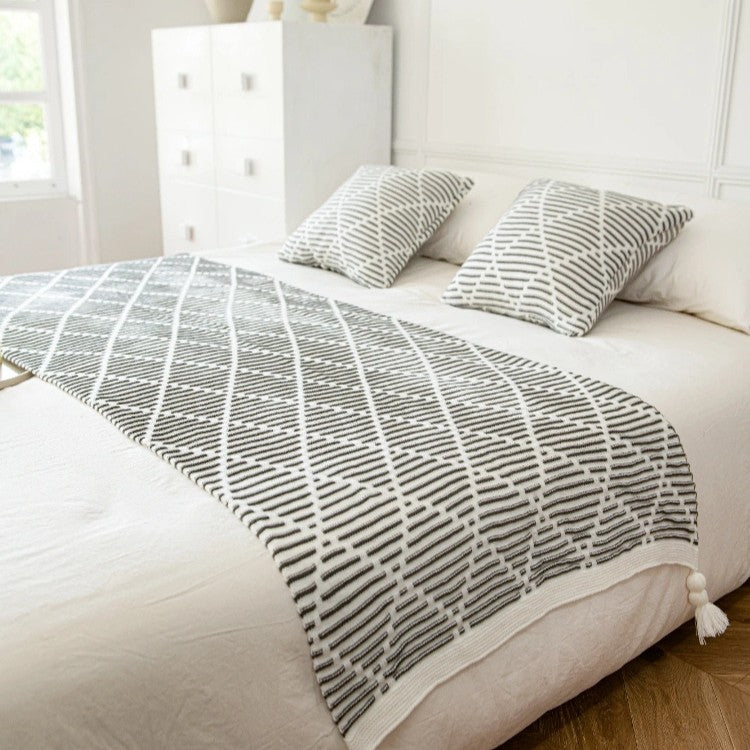 Decorative Knit Throw Blanket