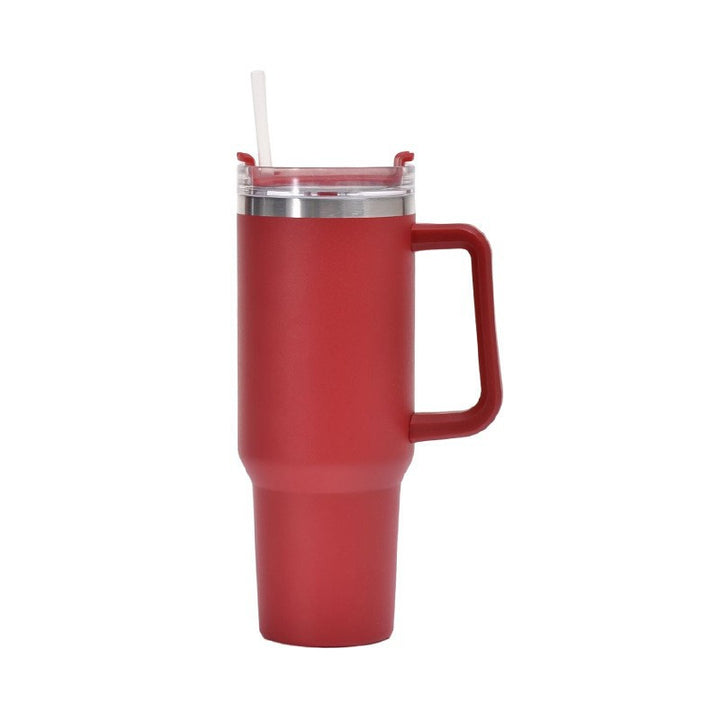 Women's insulated cup with straw and ergonomic handle Stornfield