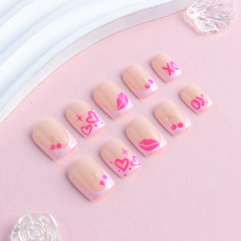Artistic Abstract Press-On Nails Stornfield