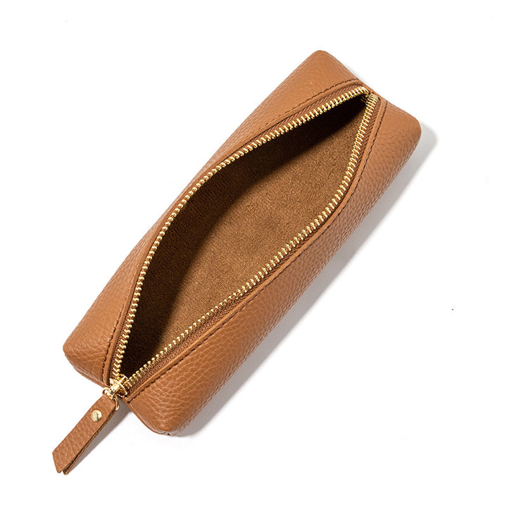 Premium Leather Zippered Pencil Case Stornfield