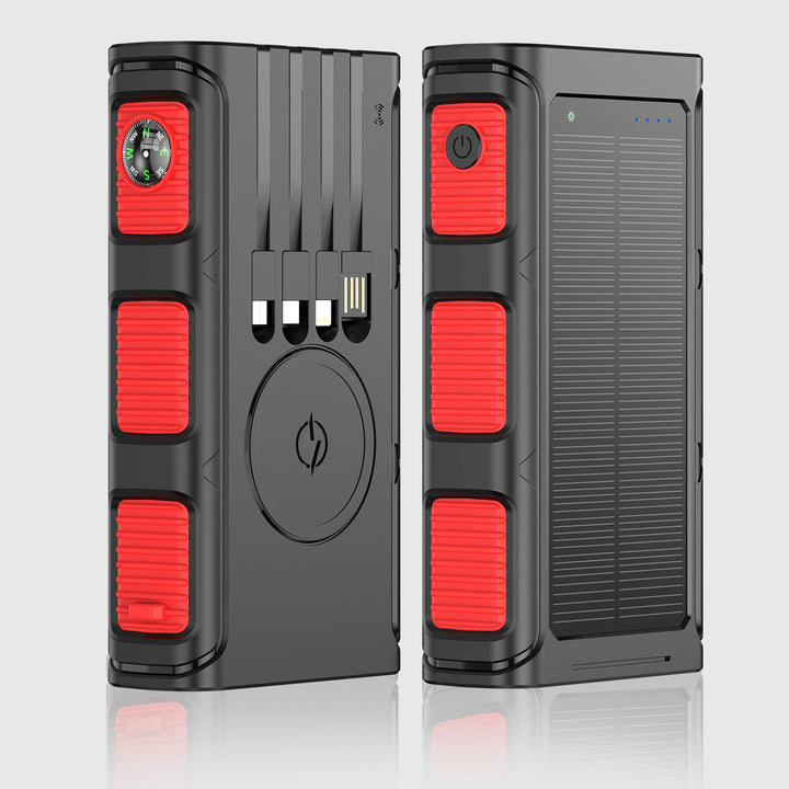 Solar Powerbank with Integrated Compass and Multiple Charging Ports Stornfield