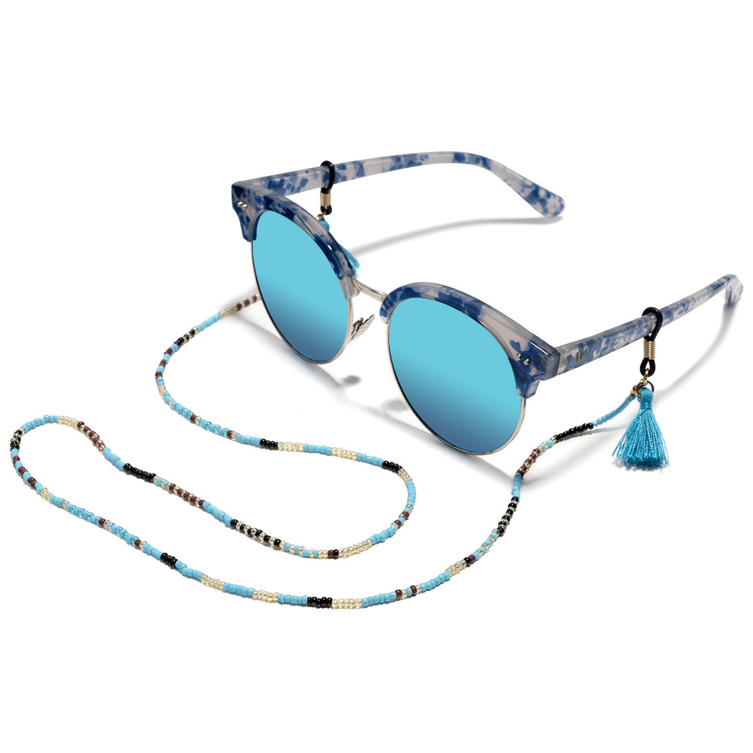 Beaded Eyewear Chain with Tassel Attachments Stornfield