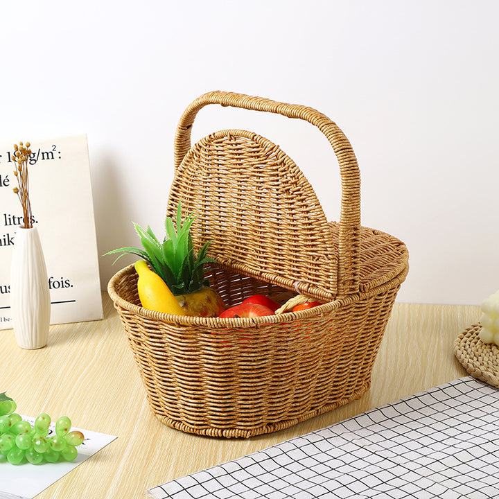 Women braided picnic basket Stornfield