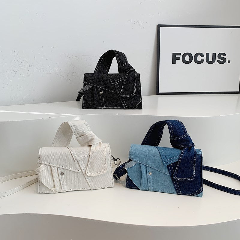 Unique Denim Crossbody Handbag