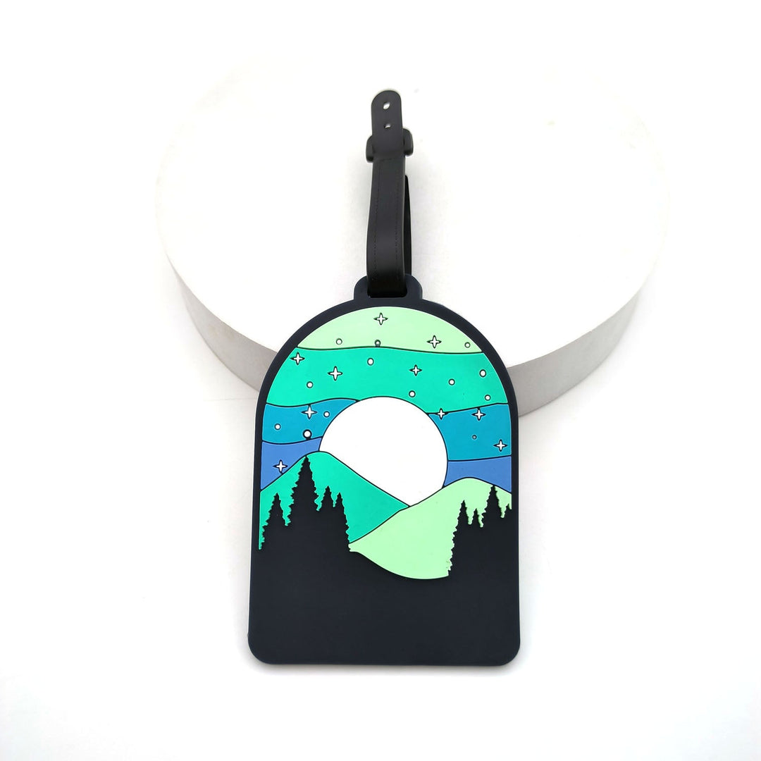 illustrated scenic silicone luggage tag Stornfield