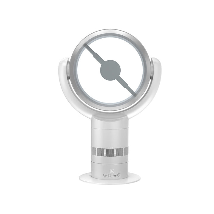 Cooling bladeless tabletop fan with digital touch controls and oscillation Stornfield