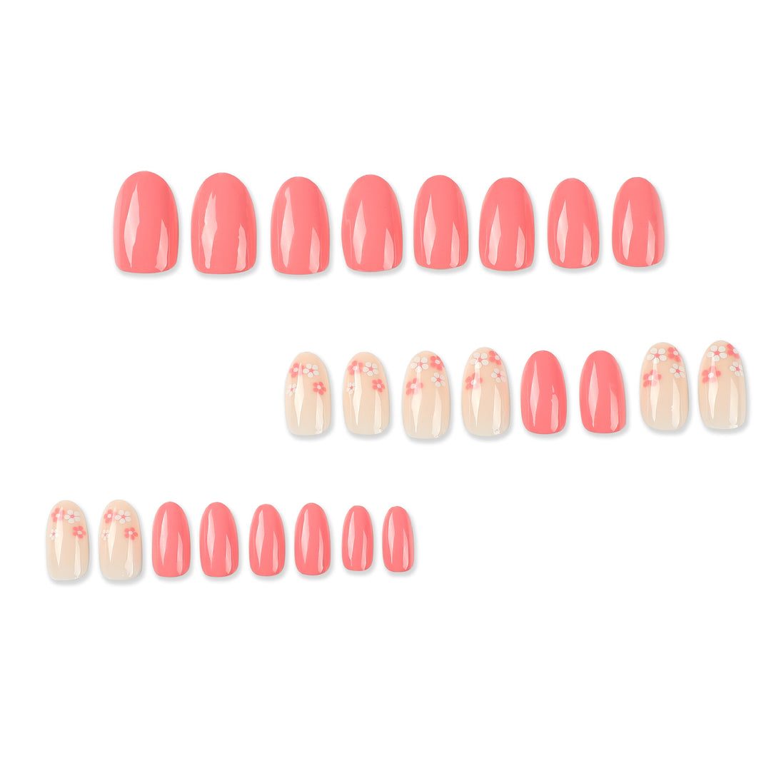 Artful nail extensions with delicate floral accents Stornfield