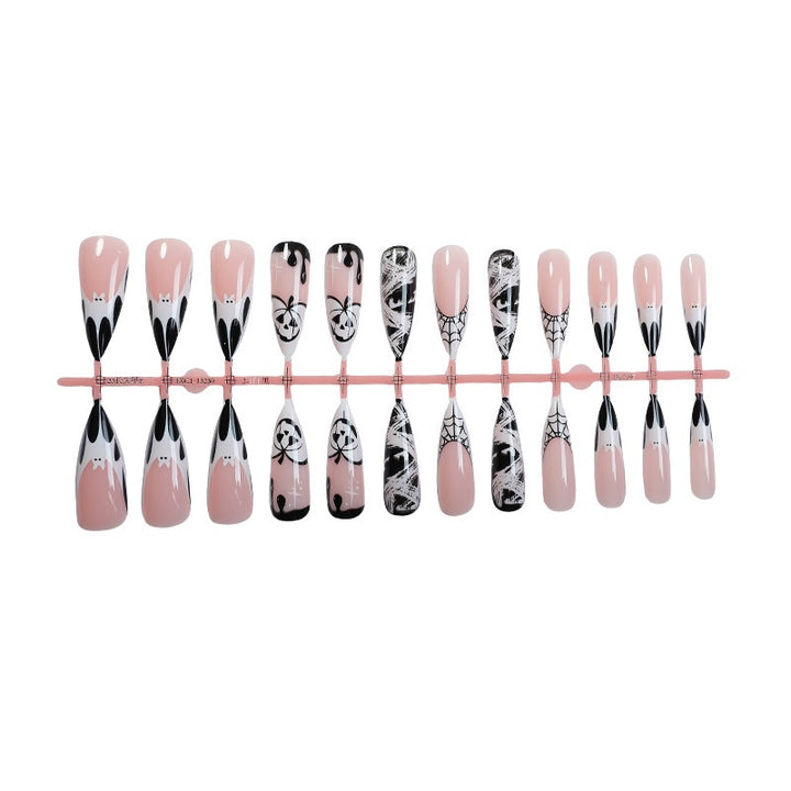 Creative Halloween Nail Art Set with Ghost and Spider Designs Stornfield