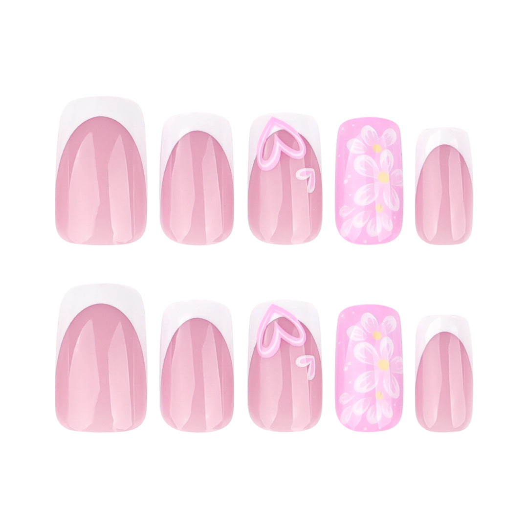 Premium Nail Design with Floral Motifs Stornfield