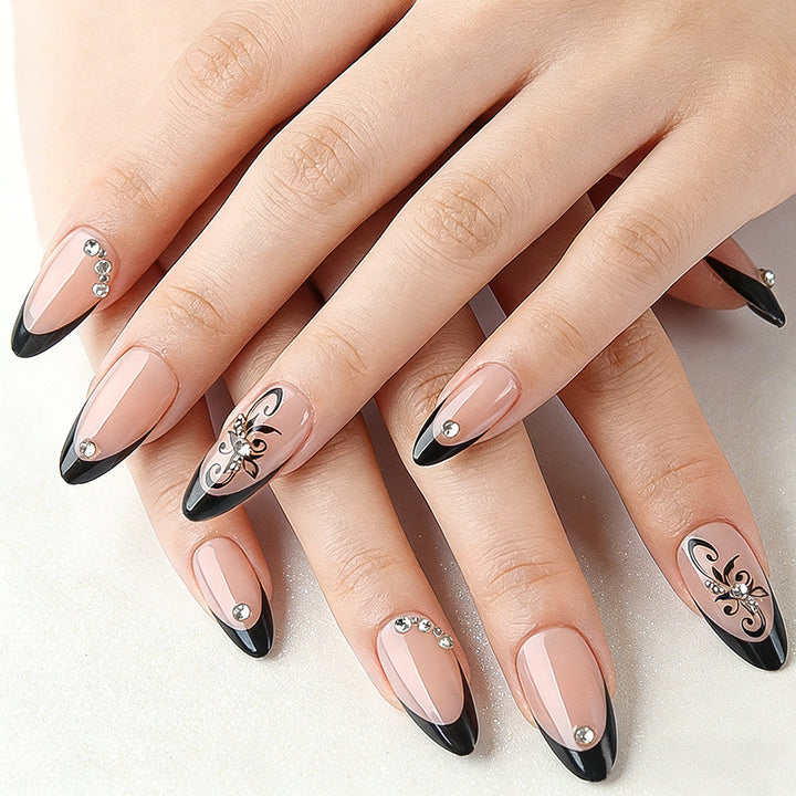 Elegant Sculpted Stiletto Press-On Nails Stornfield