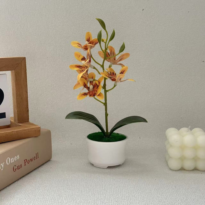 Realistic Orchid Decorative Plant