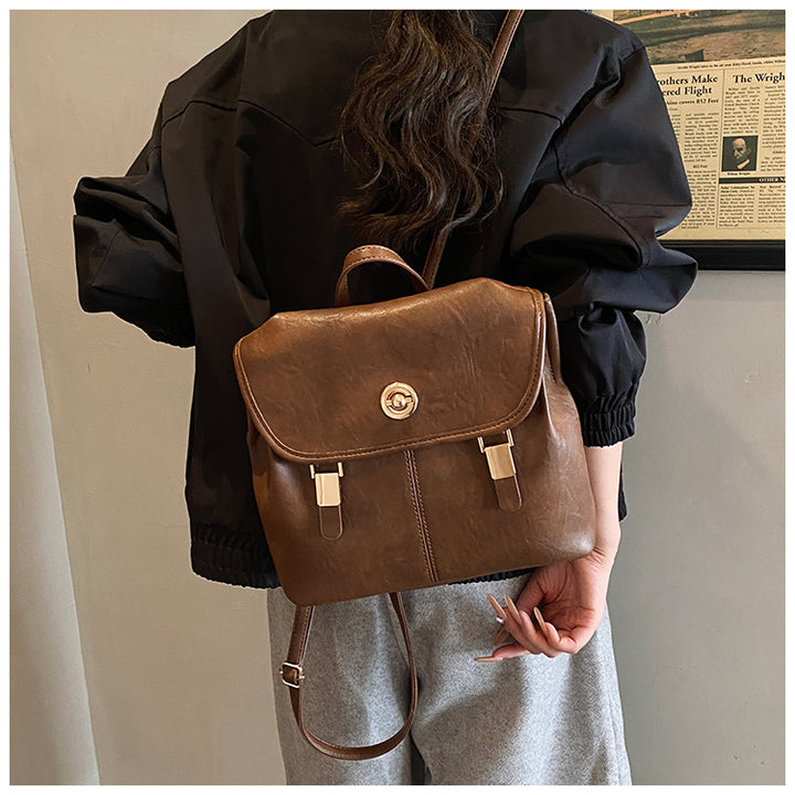 Vintage-Inspired Leather Backpack Stornfield