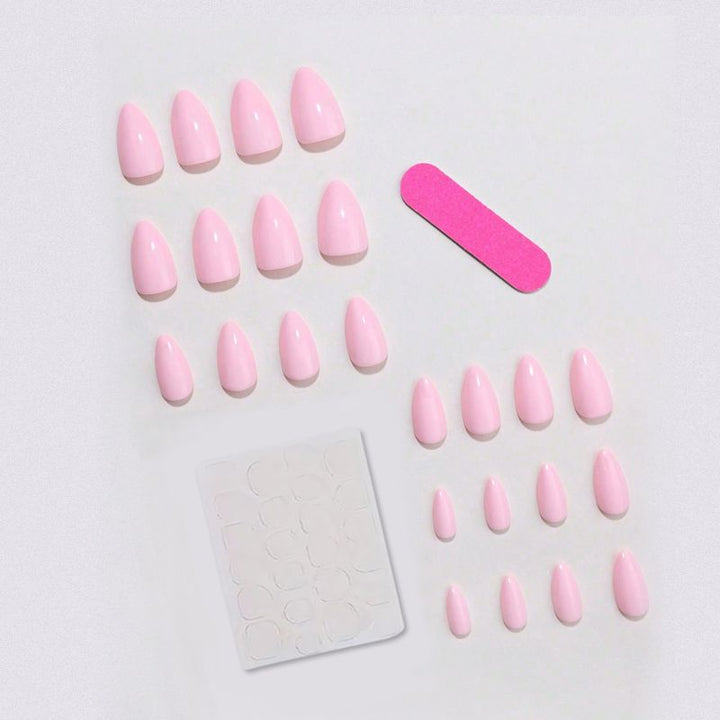 Acrylic nail set with elegant and natural designs Stornfield
