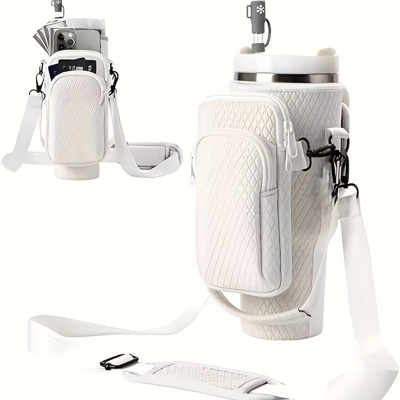 Ladies trendy and sparkling drinking bottle with shoulder bag Stornfield