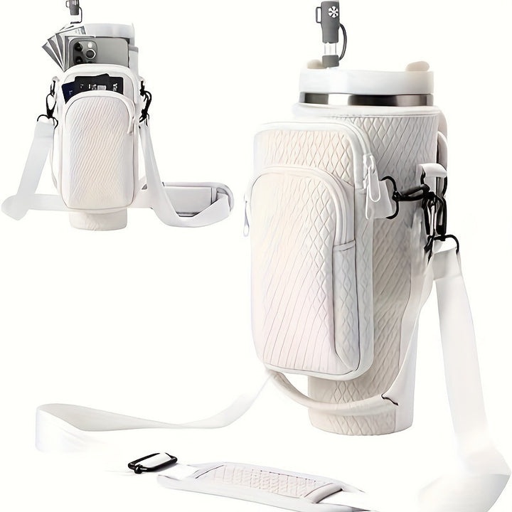 Ladies trendy and sparkling drinking bottle with shoulder bag Stornfield