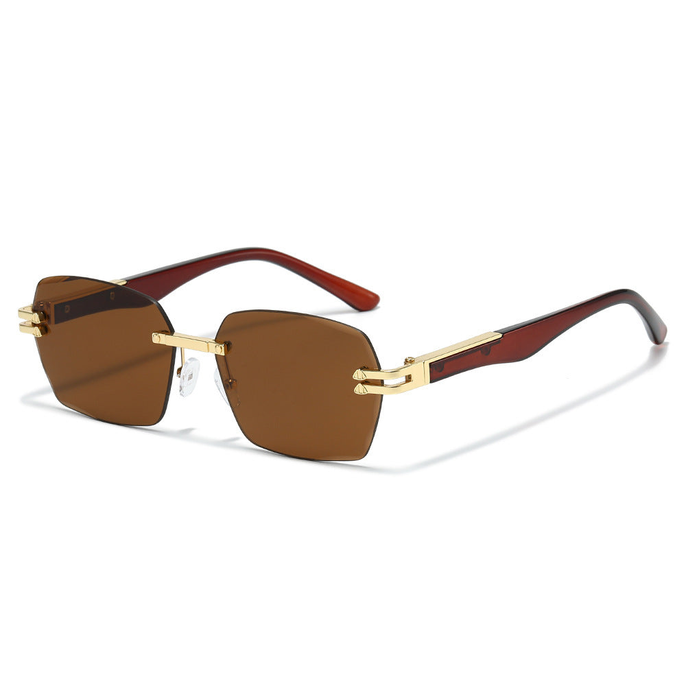 Oversized Geometric Sunglasses with Metal Details Stornfield