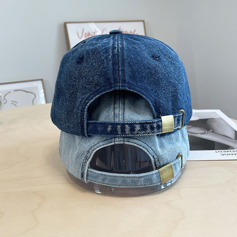 Men's Distressed Denim Baseball Cap Stornfield