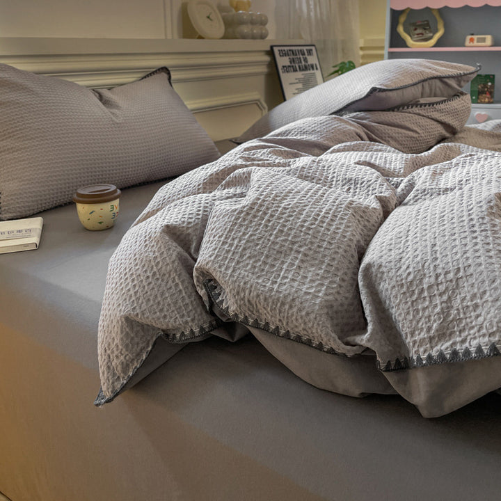 Cozy Textured Duvet Cover Set