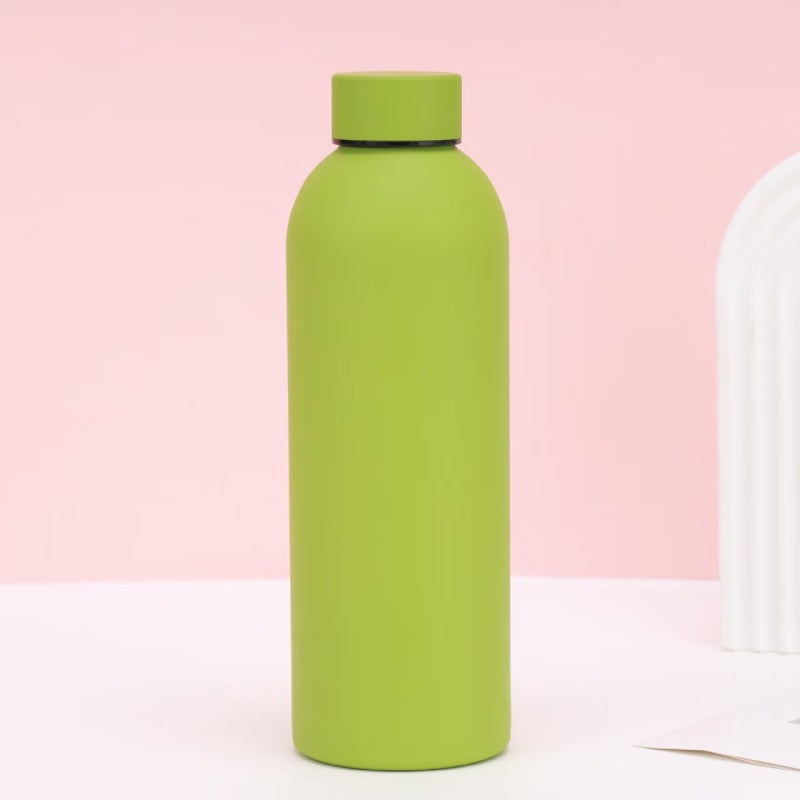 Unisex double-walled stainless steel water bottle with matte powder coating, non-slip surface and leak-proof screw cap Stornfield