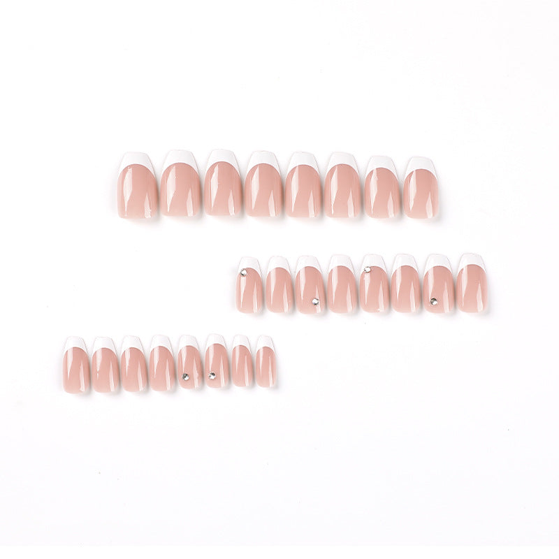 Glamorous artificial nails with French manicure Stornfield