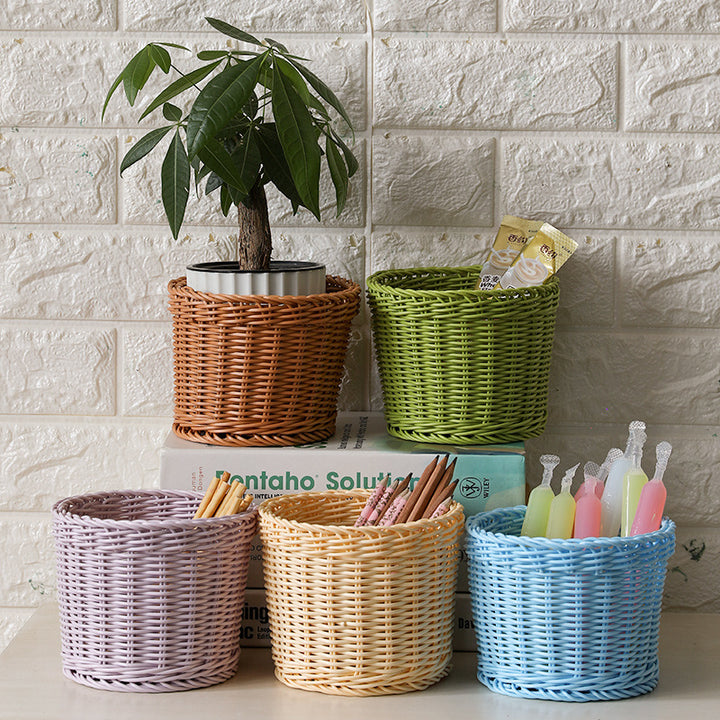 Unisex Round Storage Bowl made of woven material Stornfield