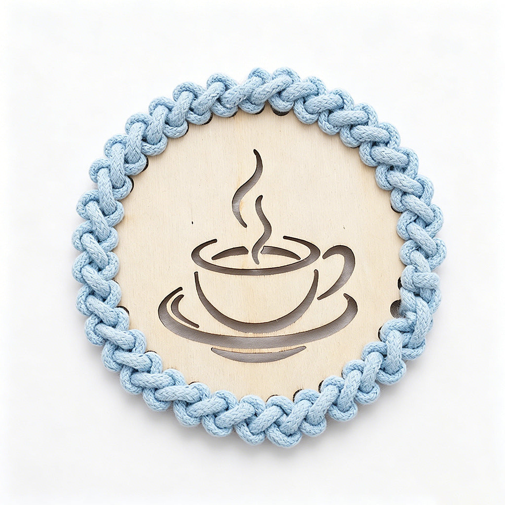 Decorative Macrame Coffee Cup Coaster Stornfield