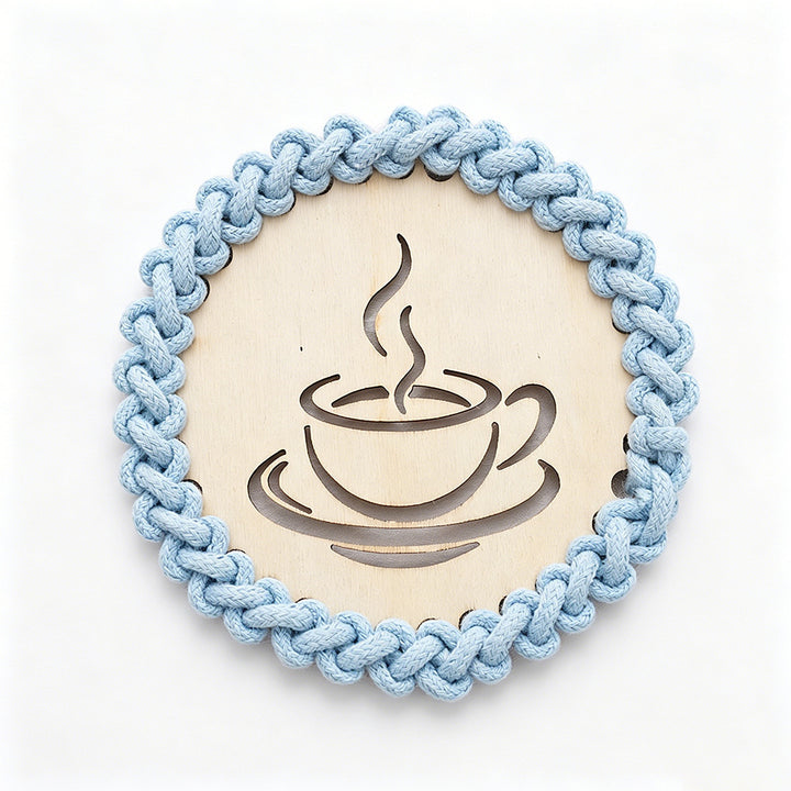 Decorative Macrame Coffee Cup Coaster Stornfield