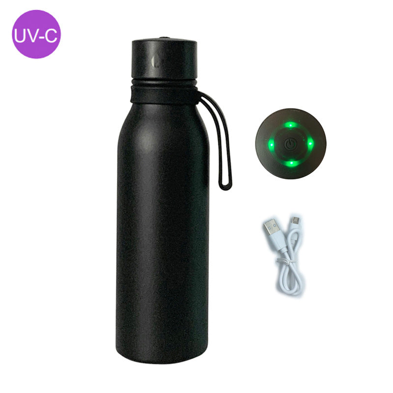 Women's UV Disinfection Water Bottle with LED Display and USB Port Stornfield